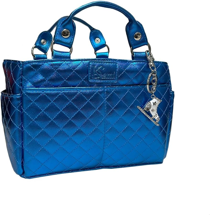 Kami-So Ice Skating Rink Tote - Great for Skate Guards Water Bottle and Other Skating Accessories with Key Chain