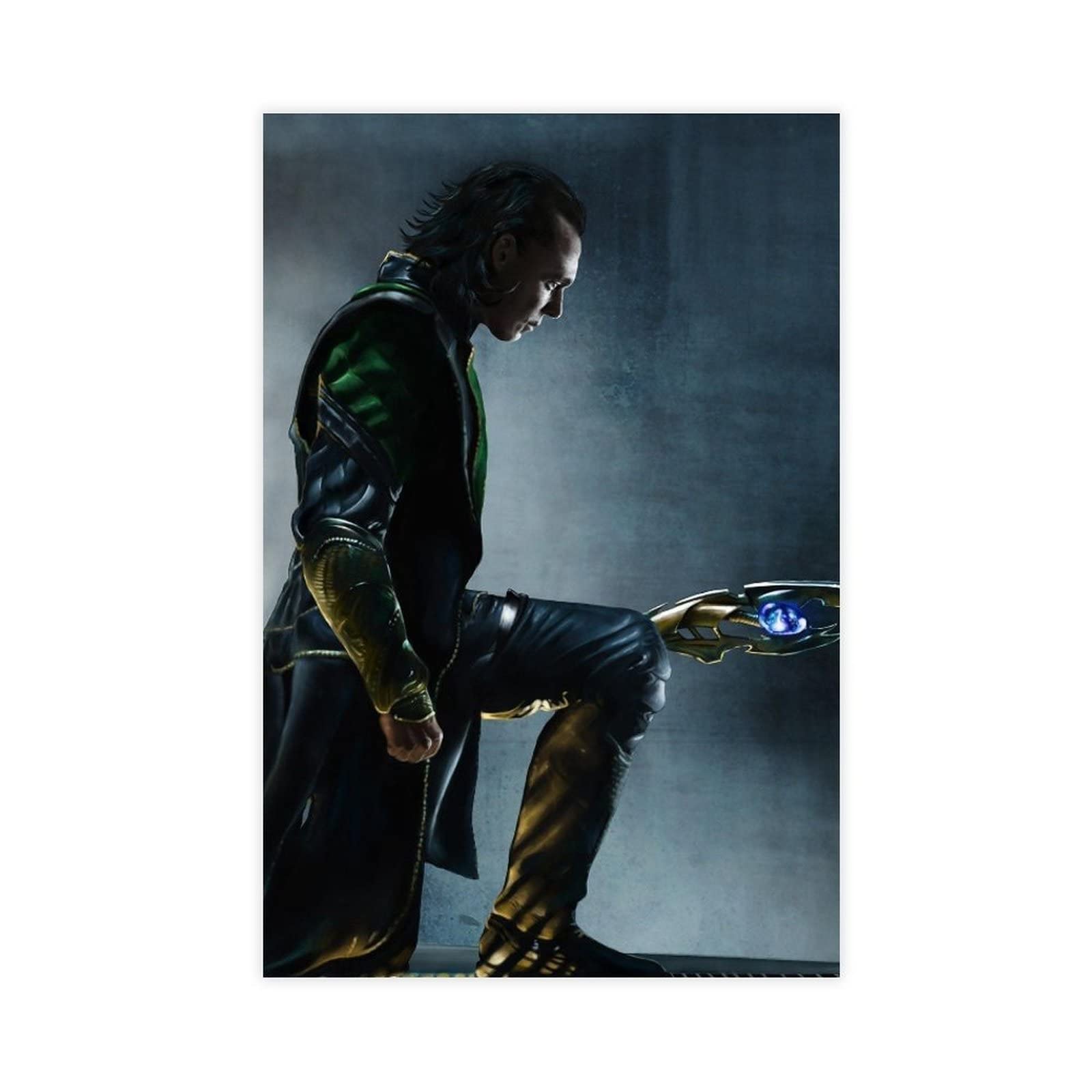 FUKITT Loki Laufeyson Movie Poster Canvas Poster (2) Canvas Poster Wall Art Decor Print Picture Paintings for Living Room Bedroom Decoration Unframe-style 12x18inch(30x45cm)