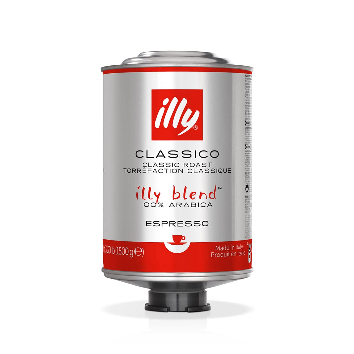 illy Espressobohnen Classico Normale Röstung 1,5kg Dose Kaffeebohnen, 100% Arabica
