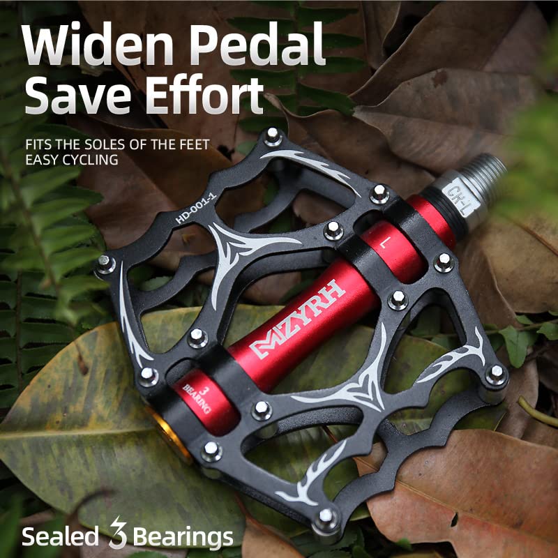 Pedali Mtb Mountain bike 3 cuscinetti pedali Mtb Bicycle Seald Cuscinetto Accessori for biciclette in lega in lega di alluminio Pedali Flat Mtb (Color : 13