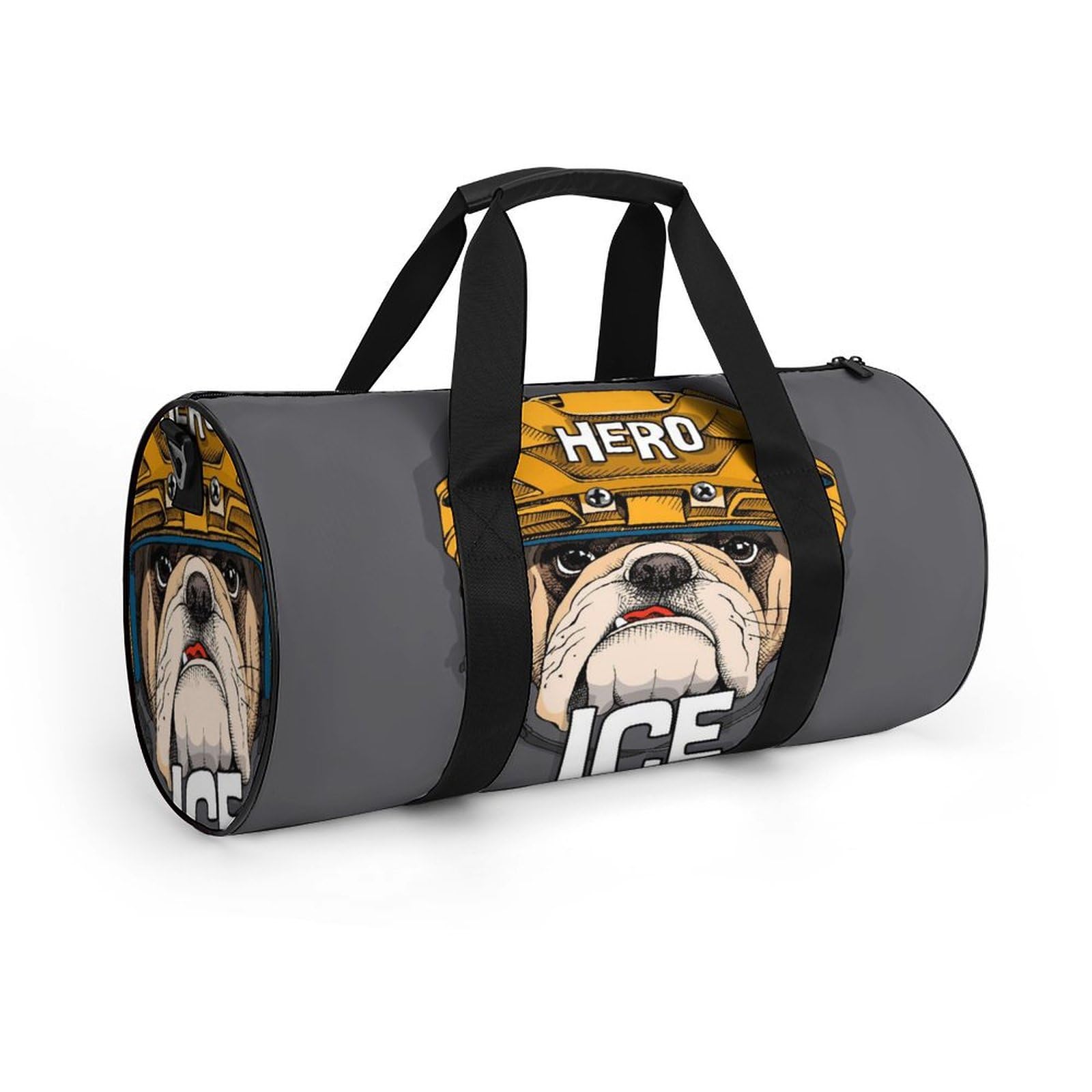 Hockey Bulldog Sac De Sport Gym Sac De Voyage Sac Week-End Duffel Bag pour Camping Randonnée Voyage 45x23x23cm