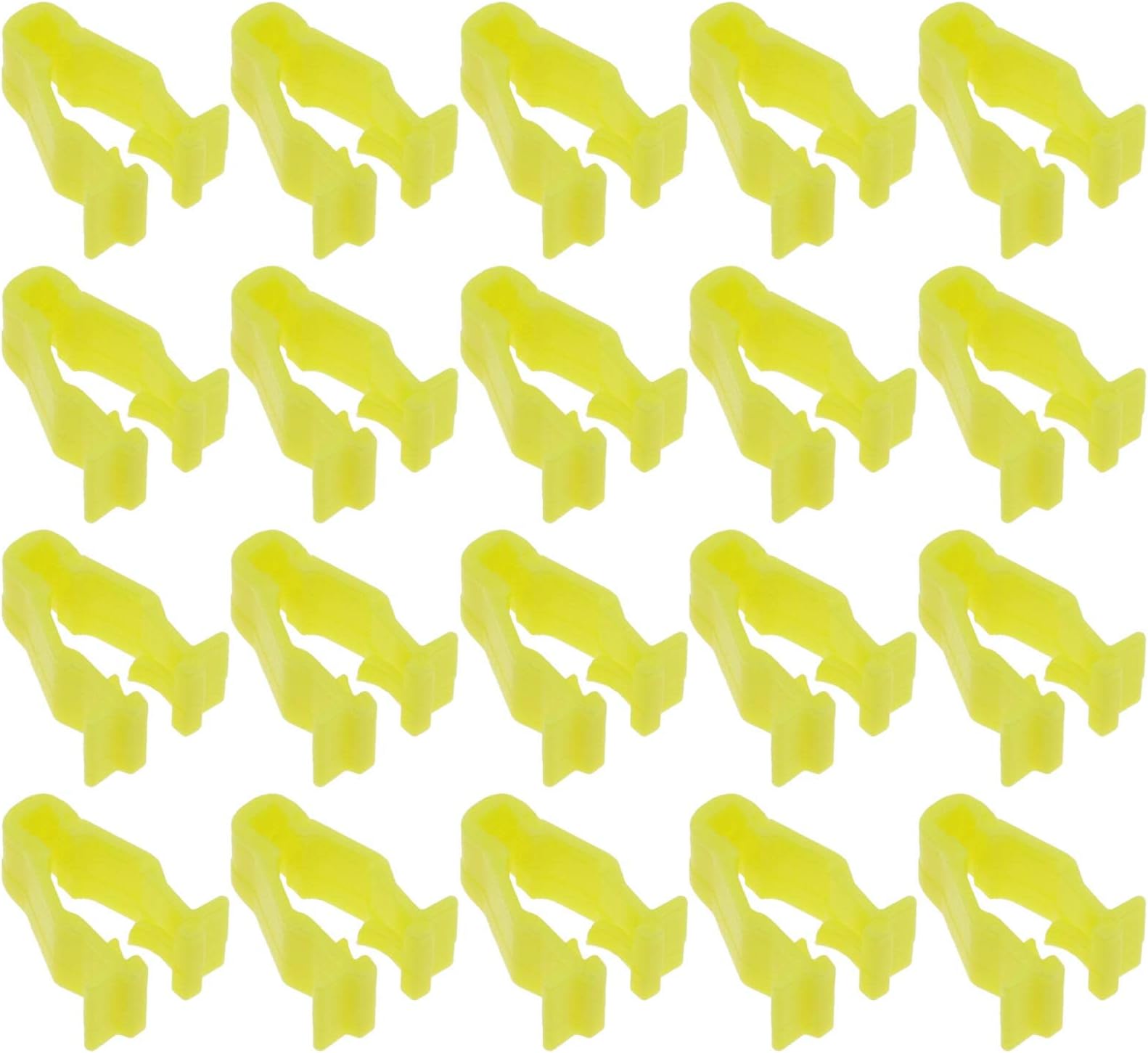 The Lord of the Tools 30pcs Car Wheel Arch Surround Trim Moulding Clips Dashboard Siide Panel Audio Rivet 90601SMG003 Yellow Plastic Compatible with Honda Civic/CRV/HRV