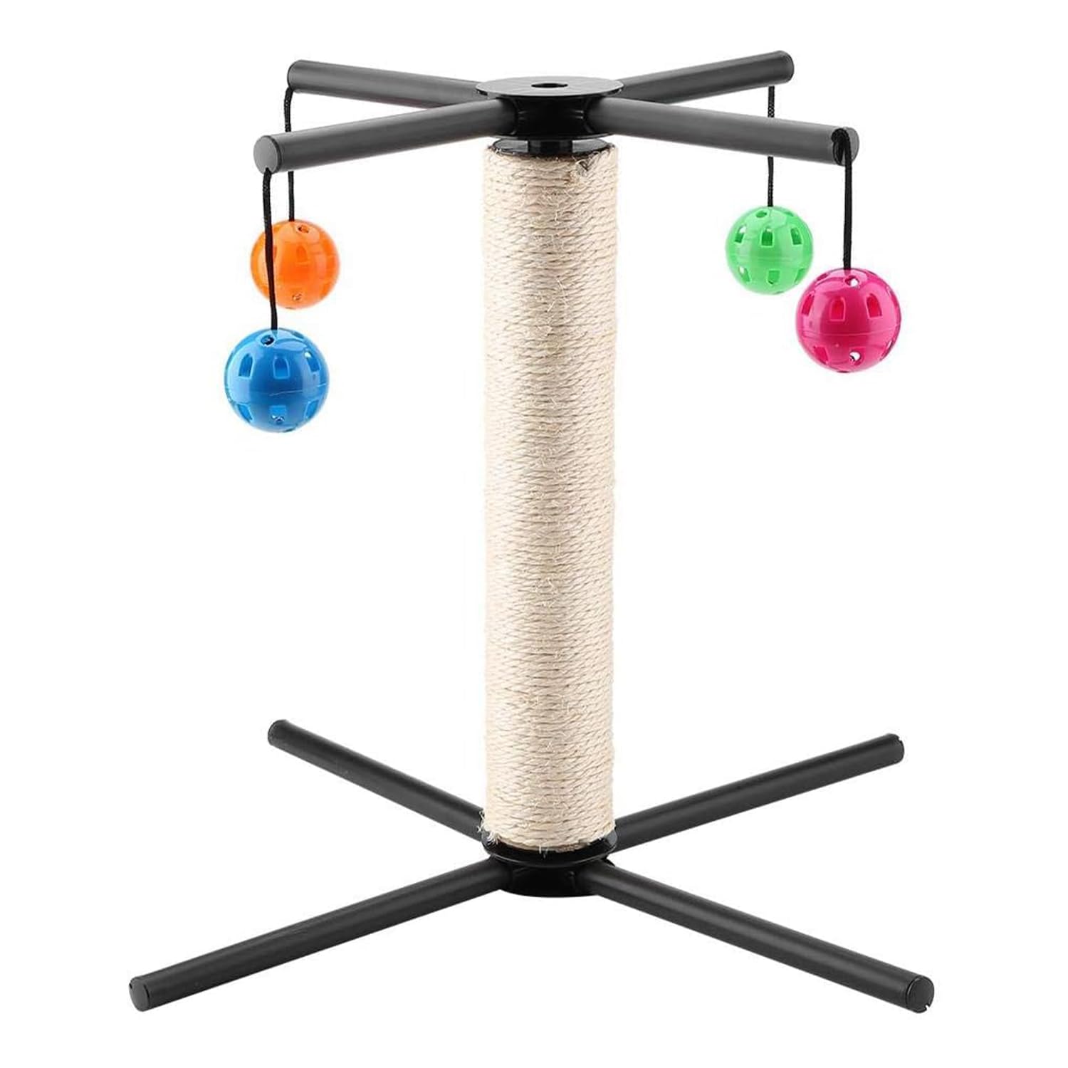 emily pets Cat Scratching Post Cat Scratching Post Activity Center with 4 Blade Balls, Strong Frame Cat Toy for Kittens to Climb, Play, Jump (B0CXPL8WDN) Amazon Price History, Amazon Price Tracker
