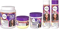 Kit Tratamento dos Meus Cachos com SOS Cachos Super Óleos, Salon Line, Vegano - Para Cacheados e Crespos, 5 Unidades
