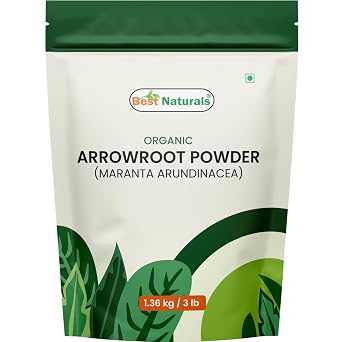 Best Naturals Organic Arrowroot Powder, 3 lbs, Gluten Free, GMO Free, Vegan - Certified USDA Organic
