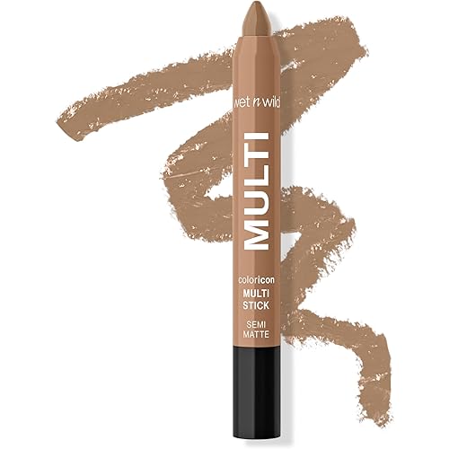 wet n wild Color Icon Cream Eyeliner Eyeshadow Multi-Stick, Moisturizing, Nourishing Velvety Cream-to-Powder Buildable & Blendable Formula, Cruelty-Free & Vegan - Nudie Culture