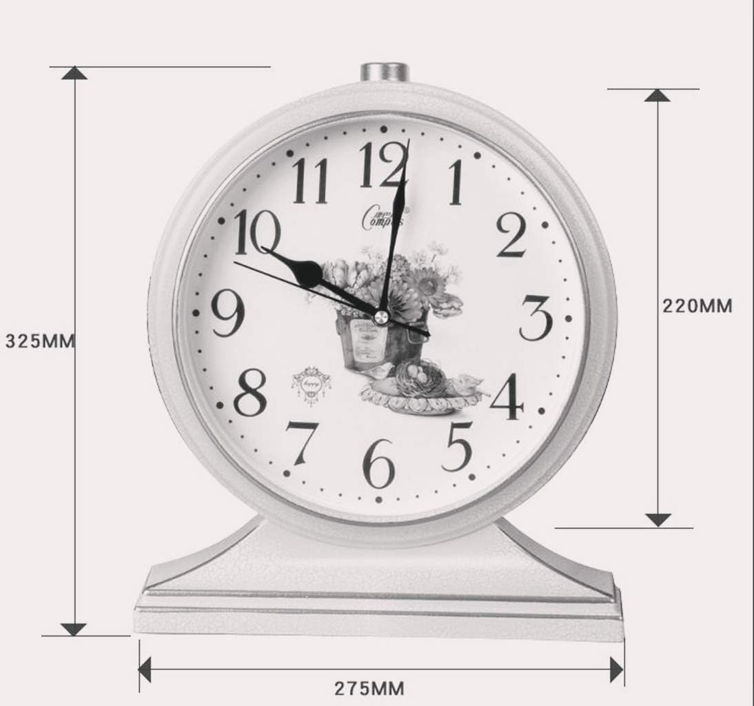 置き時計 クロック ゴールド ギアクロック ヴィンテージ スクエア