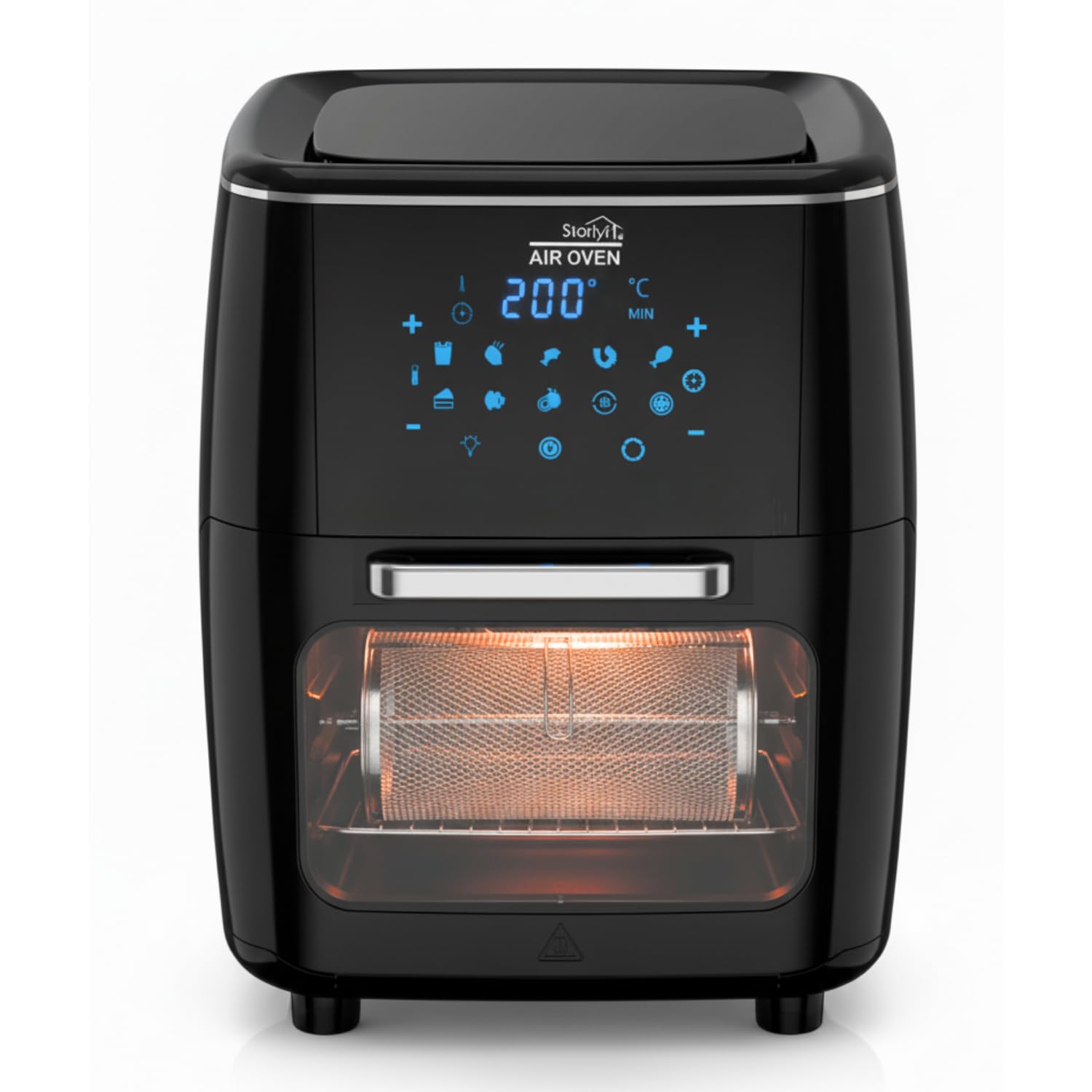 STARLYF Air Oven Freidora de Aire, Horno de Aire eléctrico, 1700W - 12L, Tecnología Air Cycling, 10 Programas, Freidora de Aire 65-200℃, Panel LED táctil, Fácil de Limpiar