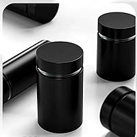 Vista 2 de Paquete de 8 tornillos de separación, tornillos publicitarios de 1 x 1.34 pulgadas, soportes de acero inoxidable para letreros de vidrio acrílico