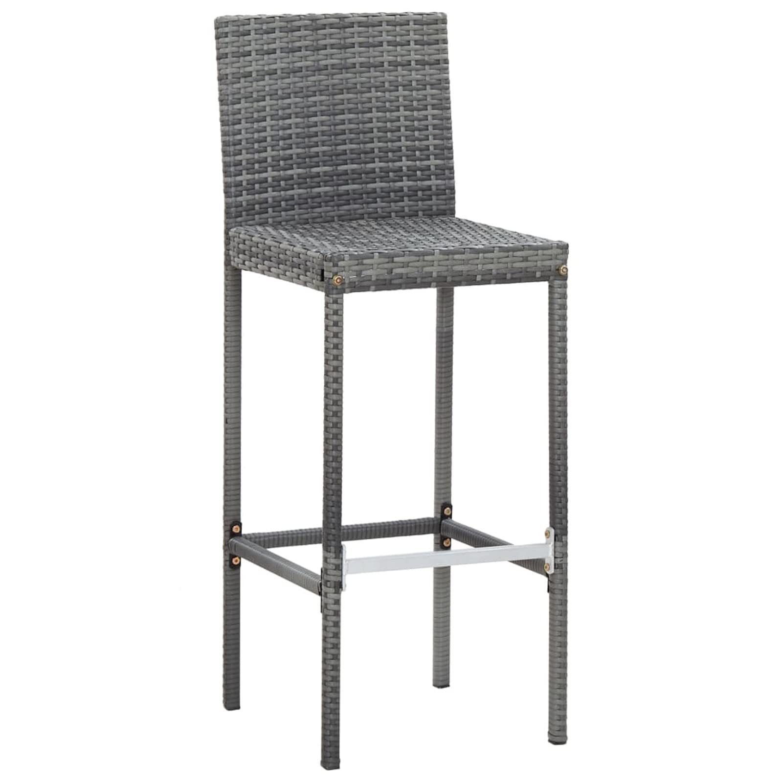 Homgoday Set Muebles Bar Jardín, 9Piezas y Cojines Patio Terraza Conjunto Casa Exterior Comedor Aire Libre Mesa Silla Asientos Ratán Sintético