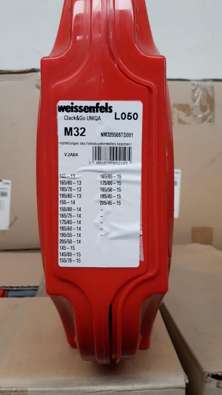 Due Catene da neve WEISSENFELS M32 Gruppo 50 175/65-14 185/60-14 195/45-15 9mm