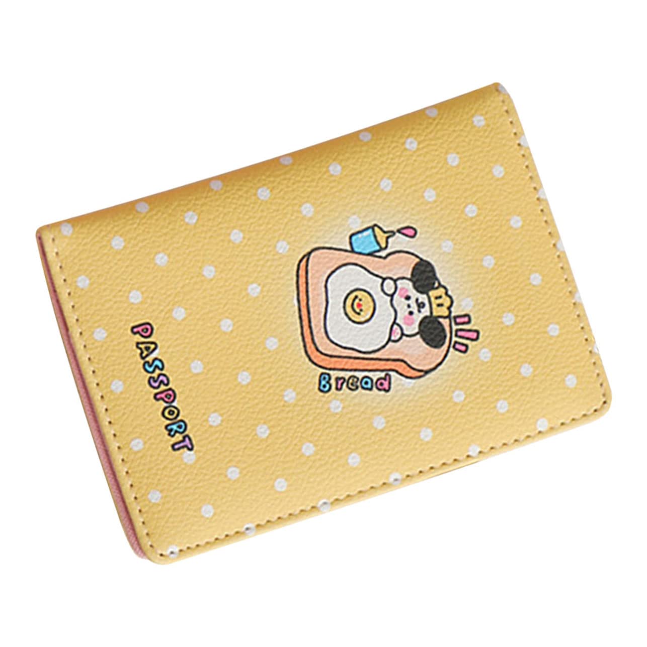 STOBOK 4piezas Funda De Pasaporte De PU De Diseño De Caricatura Organizador De Viaje para Tarjetas y Documentos para Estudiantes y Viajeros Protección Resistente y Duradera