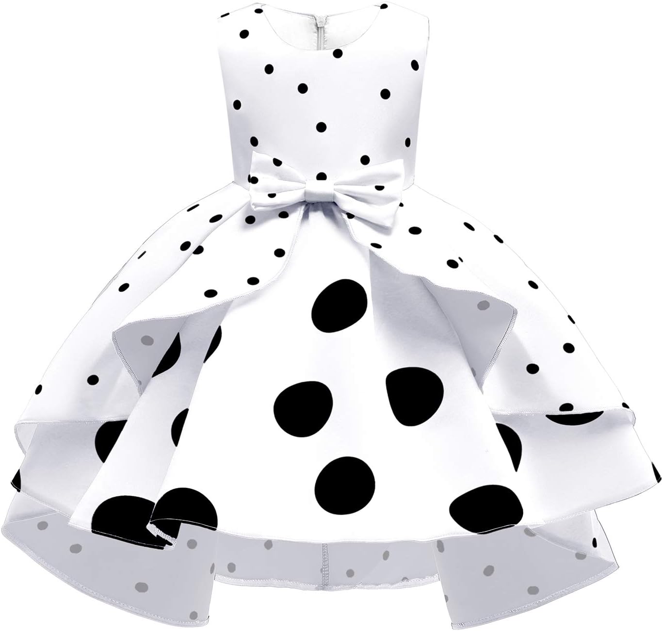 NSSMWTTC 2-9Y Toddler Evening Dresses Flower Girls Wedding Formal Party Midi Dress