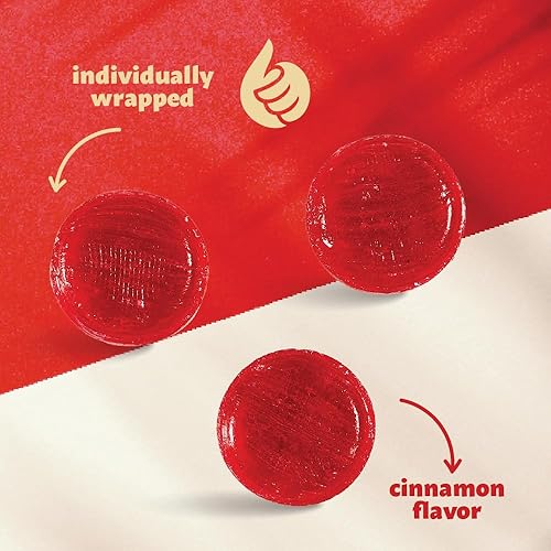 Miniatura 4 de Caramelo duro de discos de canela | Paquete de 1.5 libras | Envueltos individualmente