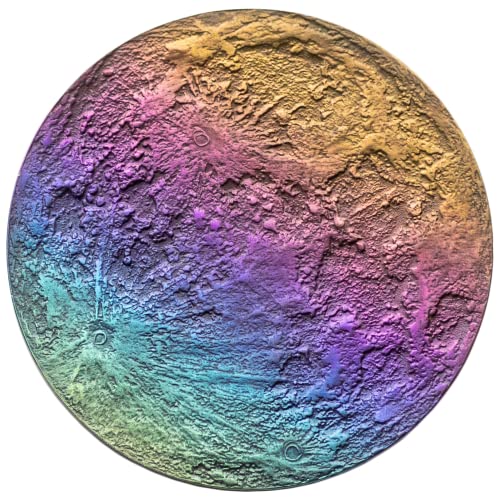 Moneda Rainbow Moon 1" Niobio Anodizado Multicolor miniatura 1