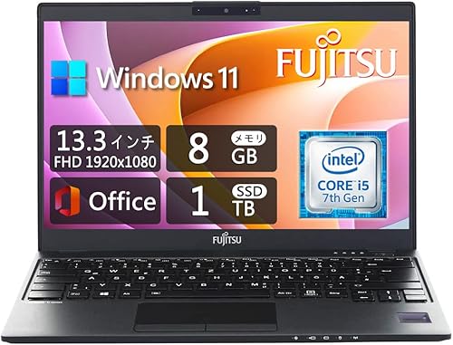 yςݕiz xm ɌyɔFUJITSU LIFEBOOK U938 13.3^FHD(1920x1080) / Win11 / Core i5-7300U(2.6GHz) / 8GB / SSD 1TB / WebJ/HDMI/