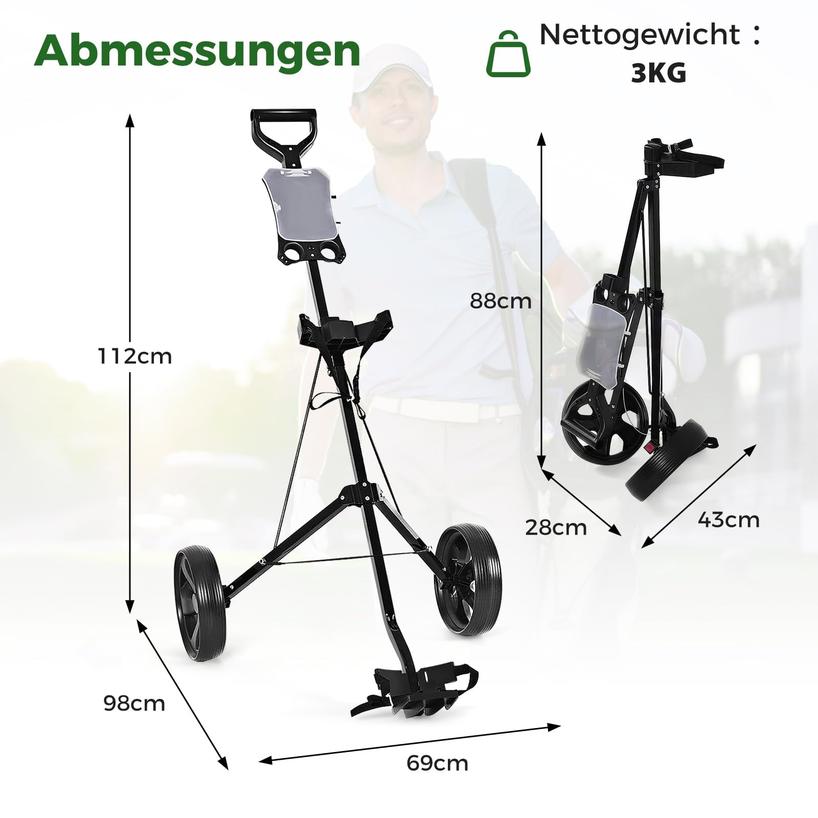 FANTASK Chariot de Golf