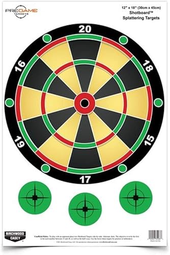 Miniatura 1 de BIRCHWOOD CASEY Pregame 12" x 18" Game Shooting Targets - Highly Visible Instant Splattering Targets - for Use with All Guns & Calibers