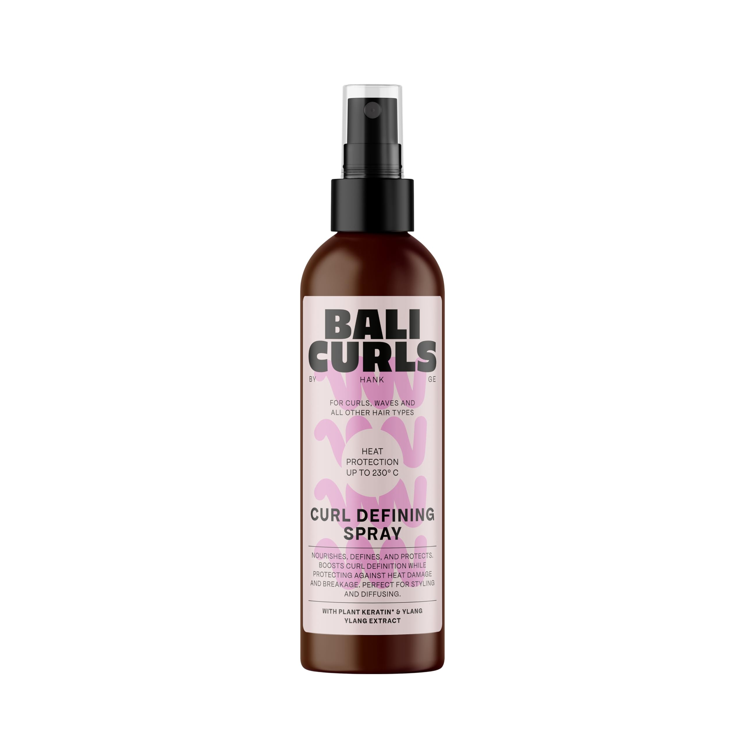 Bali Curls Curl Leave In Spray Difusor Protector del Calor - Spray termoprotector para cabello rizado - 150 ml