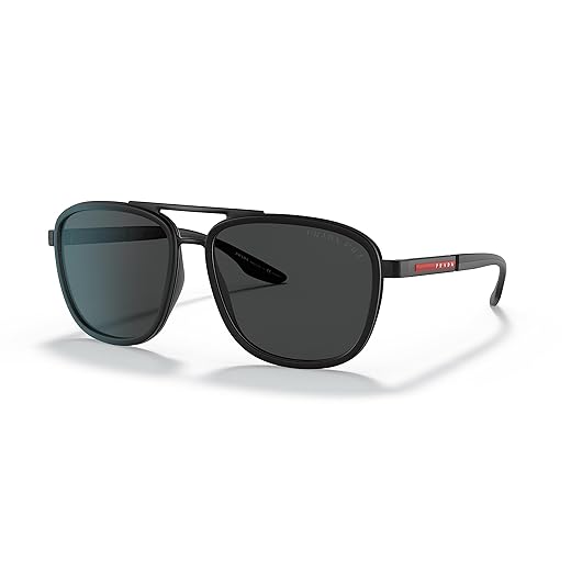 óculos de sol Prada Linea Rossa mod sps50x 08o-02g polarizado