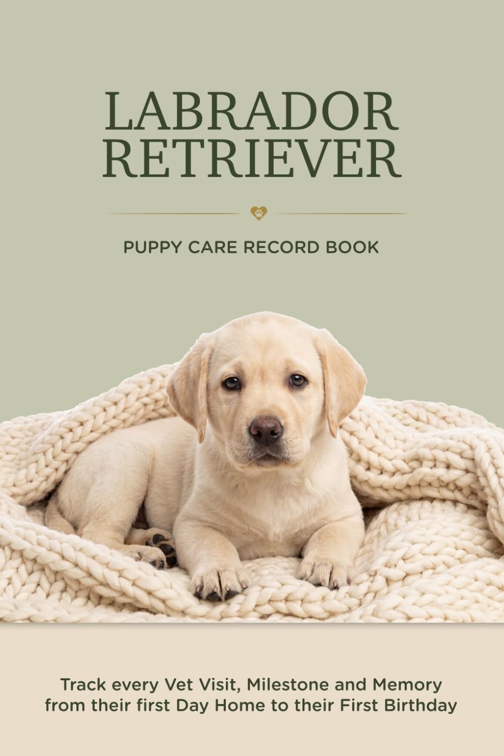 Labrador Retriever Puppy Care Record Book: Track Every Vet Visit, Milestone and Memory From Their First Day Home to Their First Birthday