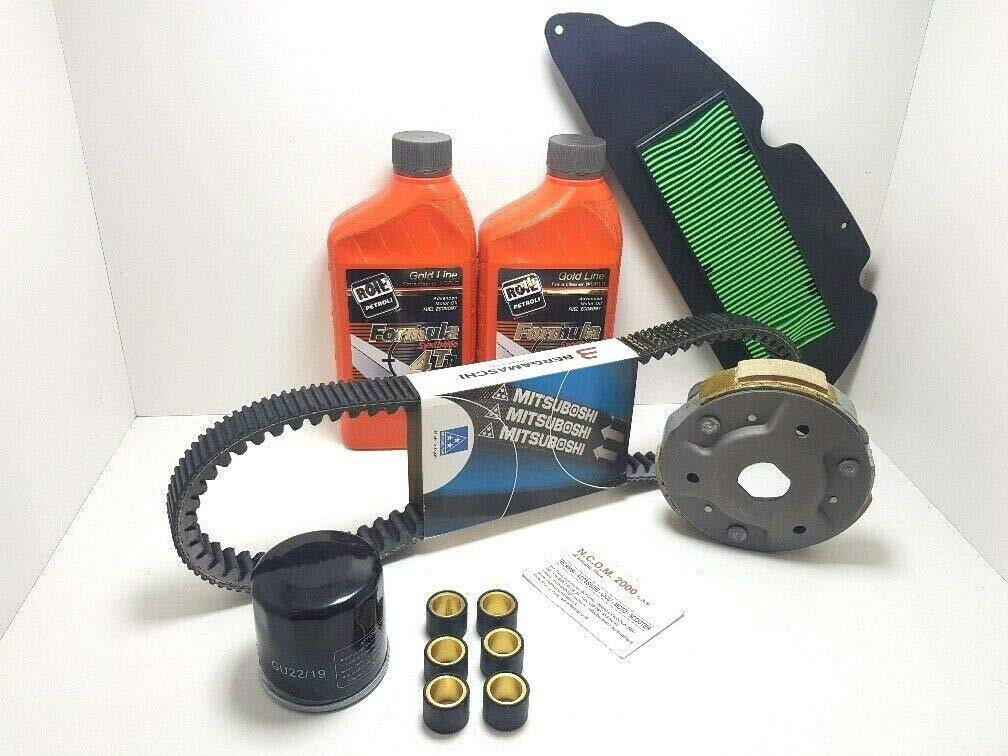 KIT TAGLIANDO OLIO FILTRI ARIA FRIZIONE RULLI CINGHIA MITSUBOSHI SH 300 2007 2008 2009 2010 2011 2012 2013 2014 2015 2016