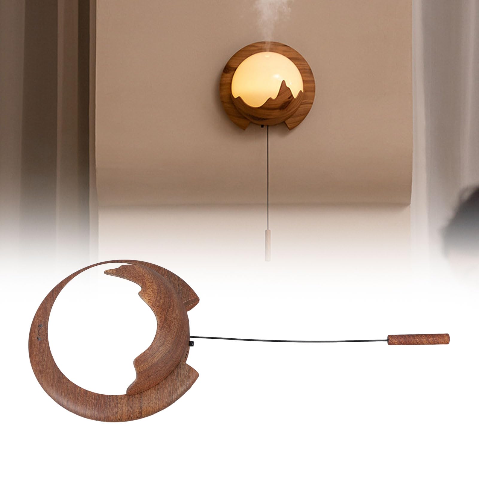 EMUKOEP Wandmontierter Diffusor für ätherische Öle mit Licht