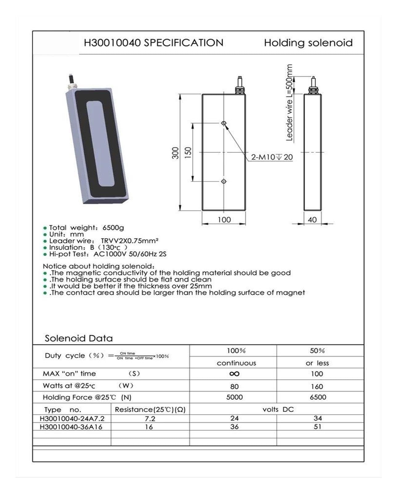 Électro-aimant de levage rectangulaire cc 12V 24V 500KG(12V)