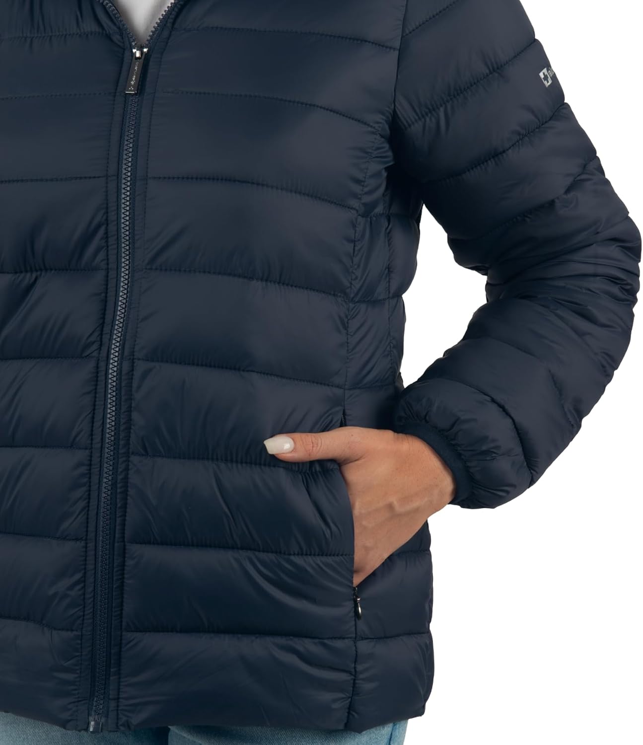 Alpine Swiss Eva Womens Hooded Puffer Jacket Down Alternate Coat Warm Water-Resistant Packable Winter Outerwear Zip Pockets