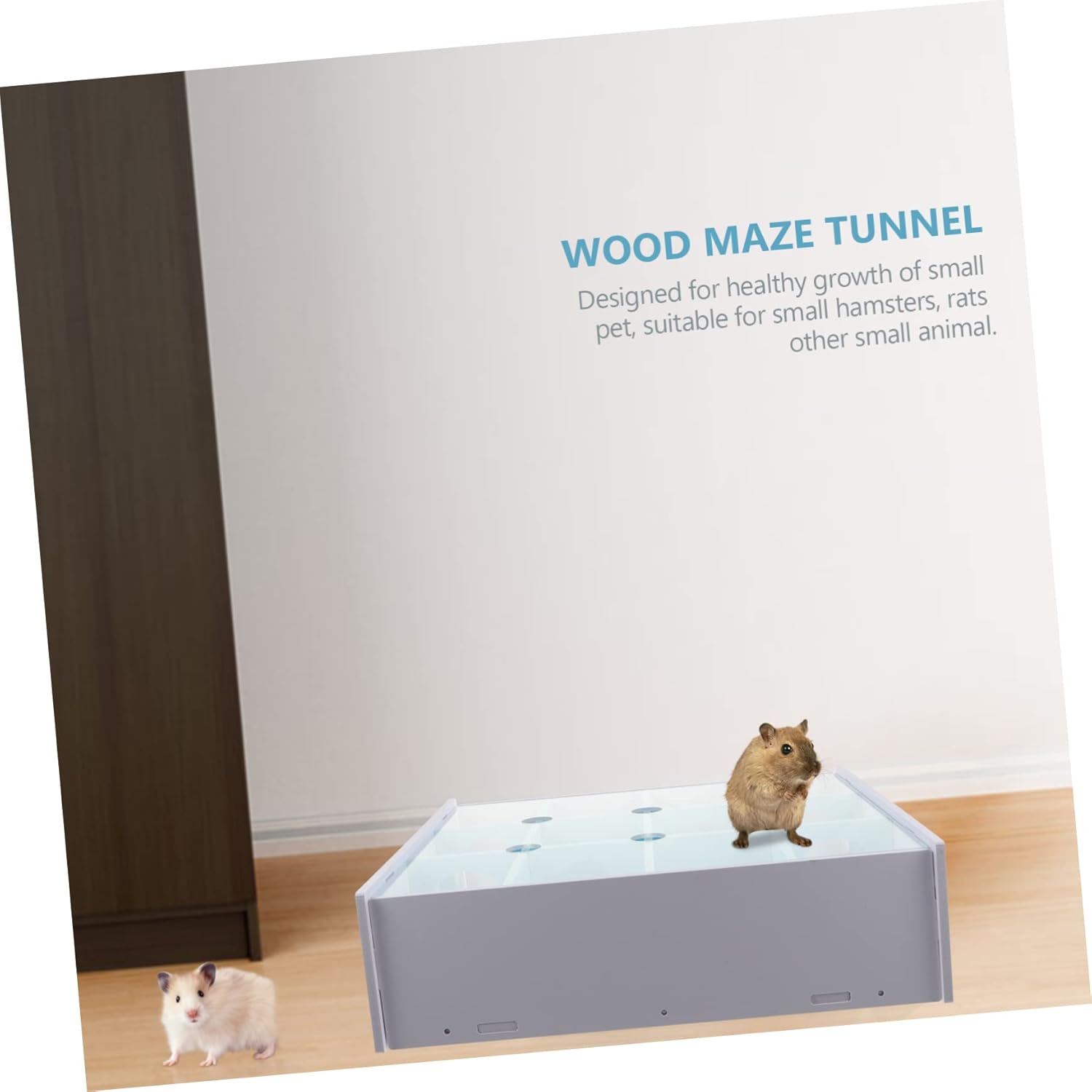 Hamster Tunnel Pet Play Toy for Animals Promotes Exercise and Agility Gerbil Labyrinth for Indoor Fun Design