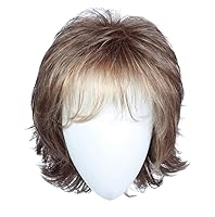 Vista 13 de Raquel Welch 14" ondulado superior de facturación superior de la cabeza, pelo superior de la cabeza, solo la parte superior, no es una peluca Café
