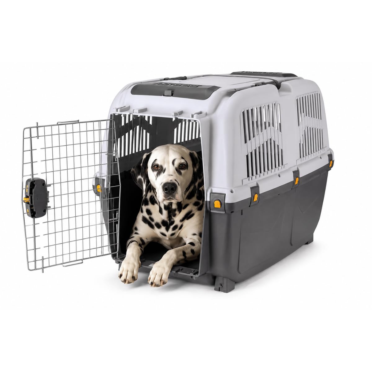 ARQUIVET Transportín SKUDO-6 para Perros y Gatos - Puerta metálica - Homologado para los Viajes - Transportín categoría IATA - Transportín Mascotas - 92 x 63 x 70 cm