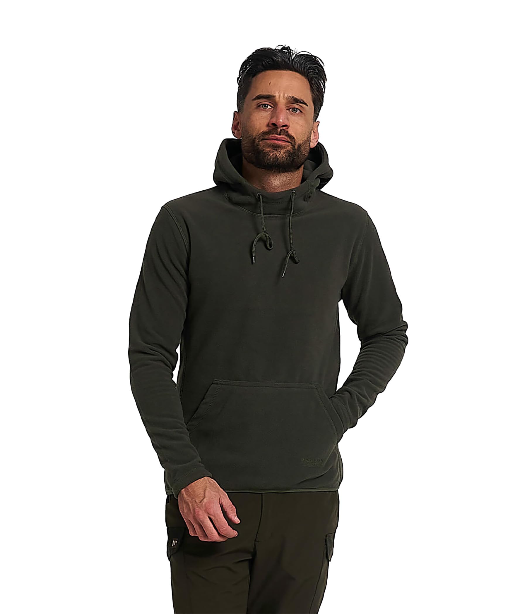 B&Q -  Fieldman Fleece Hoodie Green Size Small