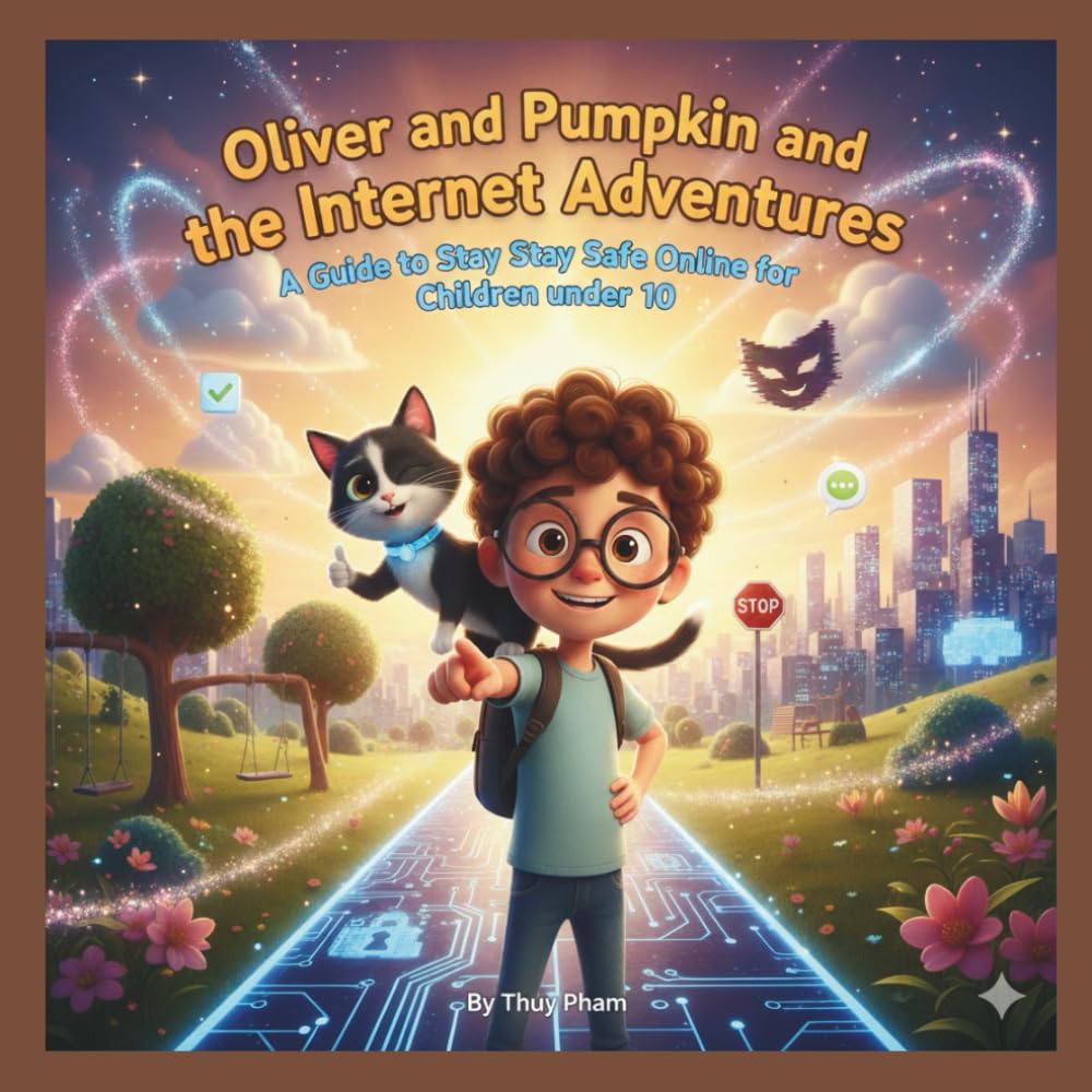 Oliver and Pumpkin and the Internet Adventures: A Guide to Stay Safe Online for Children under 10. (Oliver In The Computer-land)