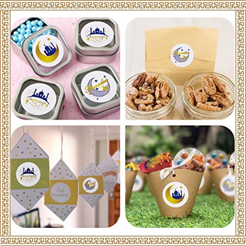 600Pcs Ramadan Stickers- Eid Mubarak Label Stickers For Muslim Party Supplies- Ramadan Kareem Stickers Ramadan Mubarak Stickers For Eid Party Decorations Ramadan Party Supplies (3 Styles) #TOP6