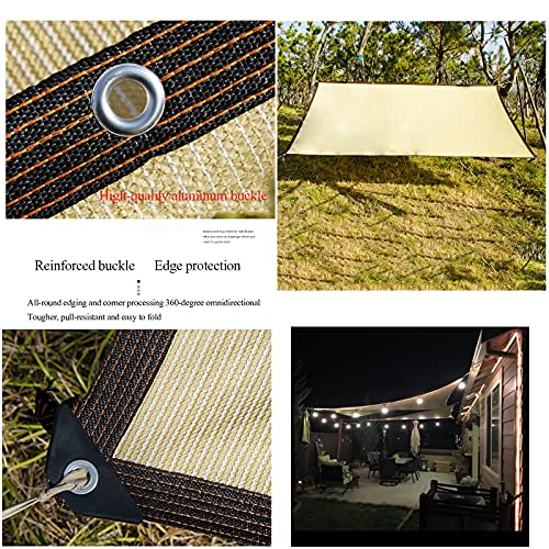 Outdoor Schattiernetz Breathable Hitzebeständige Schattentuch 2x2m, 2x3m, 2x5m, 2x10m, 3x3m, 3x6m, 4x6m, 4x8m, 5x5m… – Bild 5