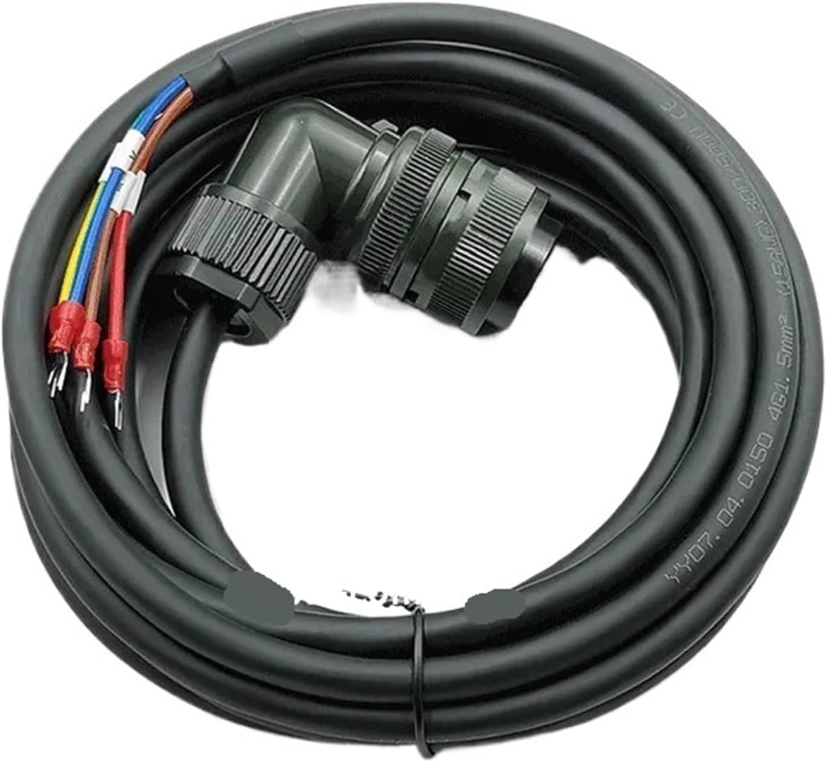 Power Cable MR-PWCNS4-5M for 2KW Servo JE J3 J4 Series(3 Meter)