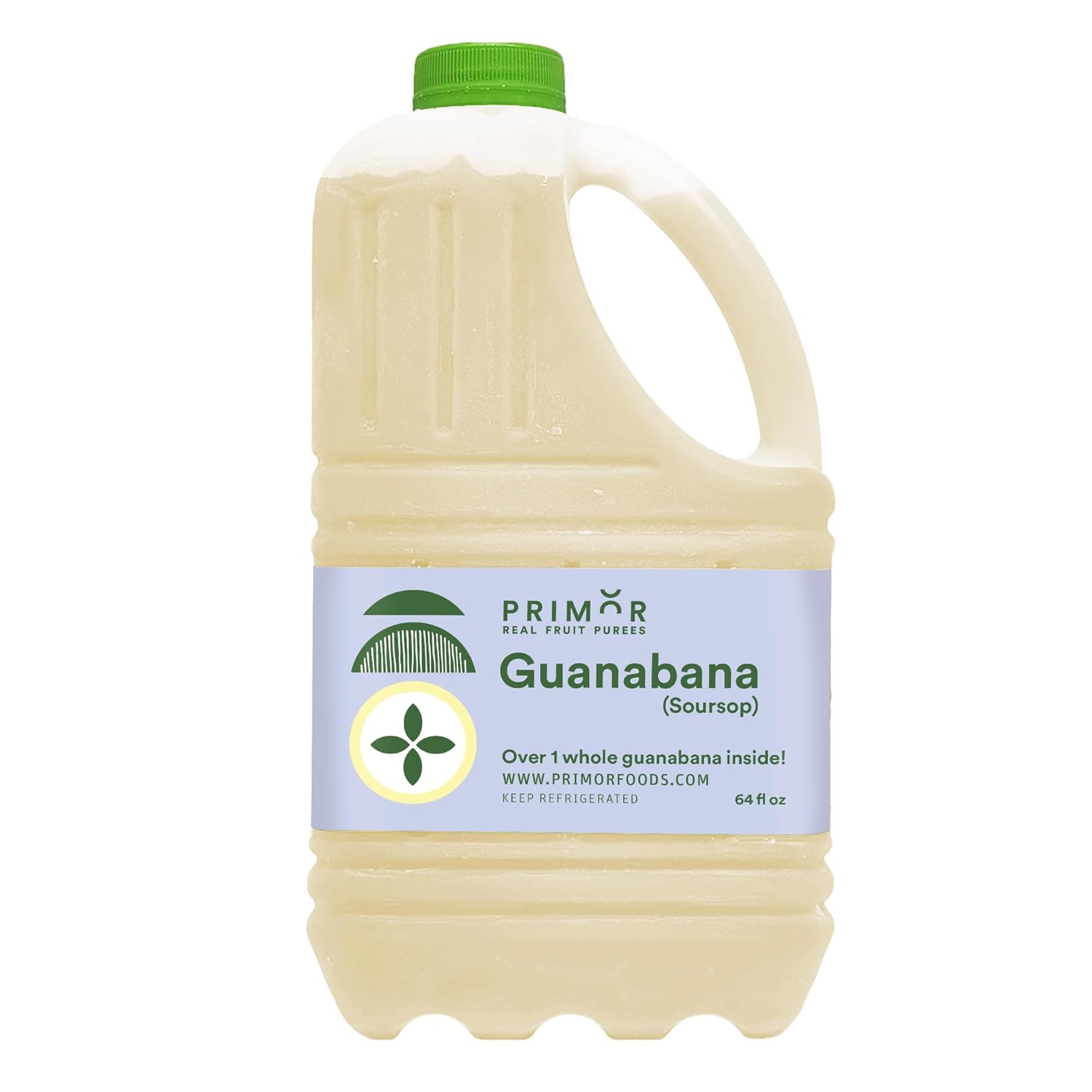 Primor Fruit Purees | Made with Real Fruit | Countless Applications: Juices, Smoothies, Cocktails, Desserts, and More - Guanabana