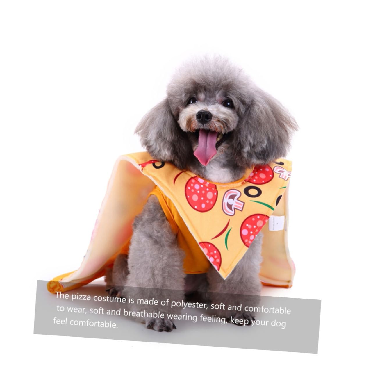 BESPORTBLE 3piezas Mascotas Disfraz De Halloween Ropa para Perros y Gatos Diseño De Pizza para Fiestas y Celebraciones Traje Cómodo y Atractivo para Mascotas Pequeñas