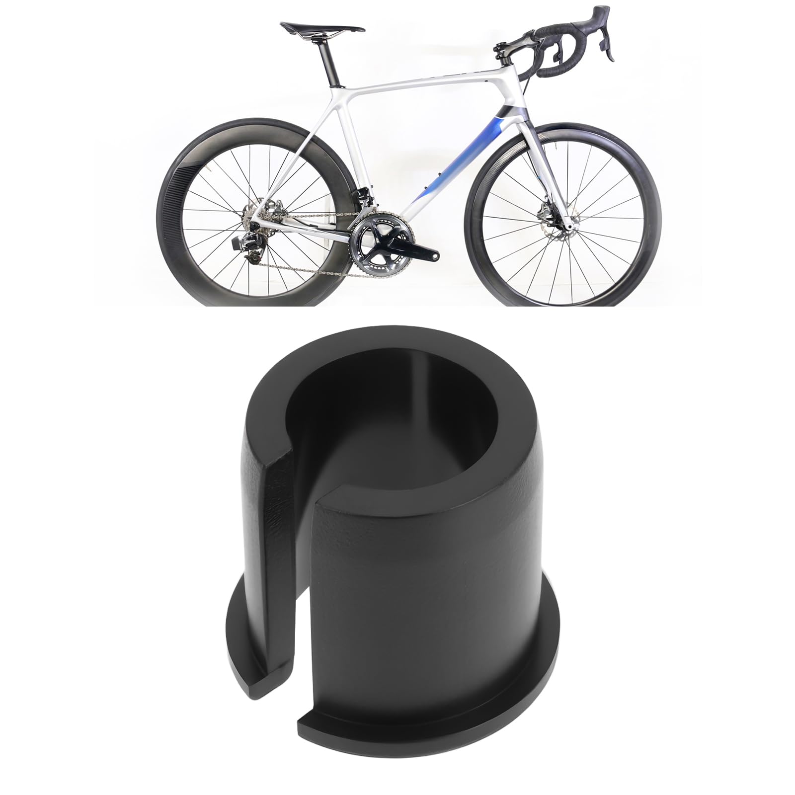 Adattatore Per Attacco Manubrio Bici Con Dado A Cuneo Filettato M8 – 170 Mm, Cromato, Acciaio
