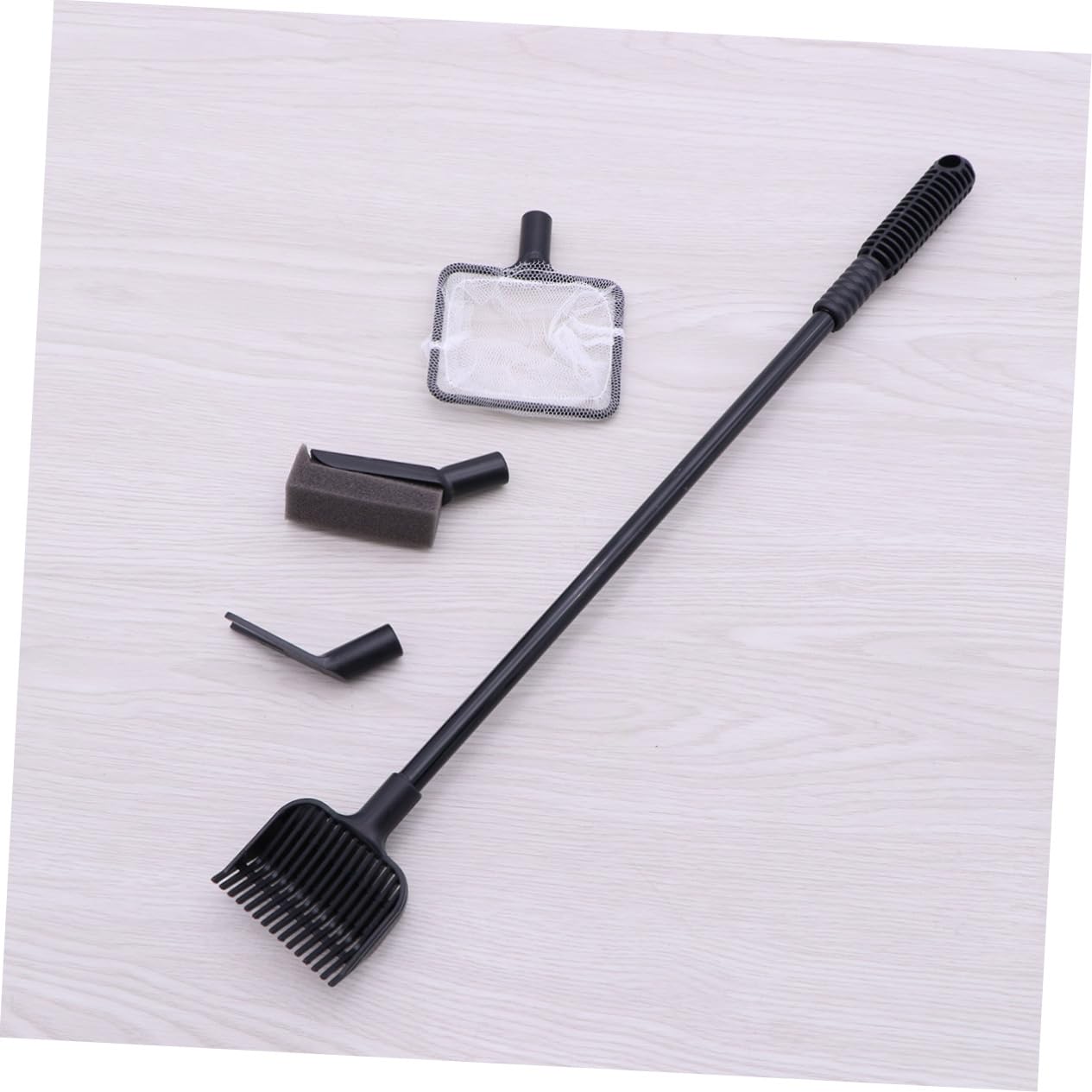 NOLITOY Fish Tank Brush Set Aquarium Cleaning Kit Brush Net Rake and Sponge for Easy Cleaning