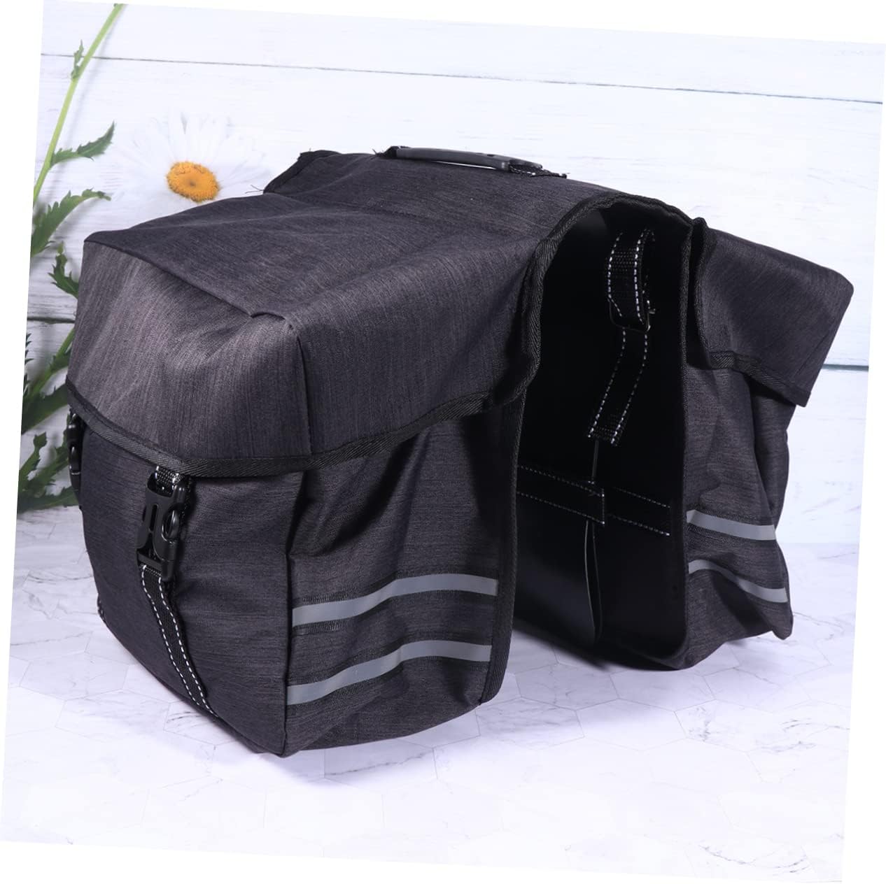 Bike Travel Bag Double Tail Bag Pannier Rear Bike Rack Side Pockets for Repair