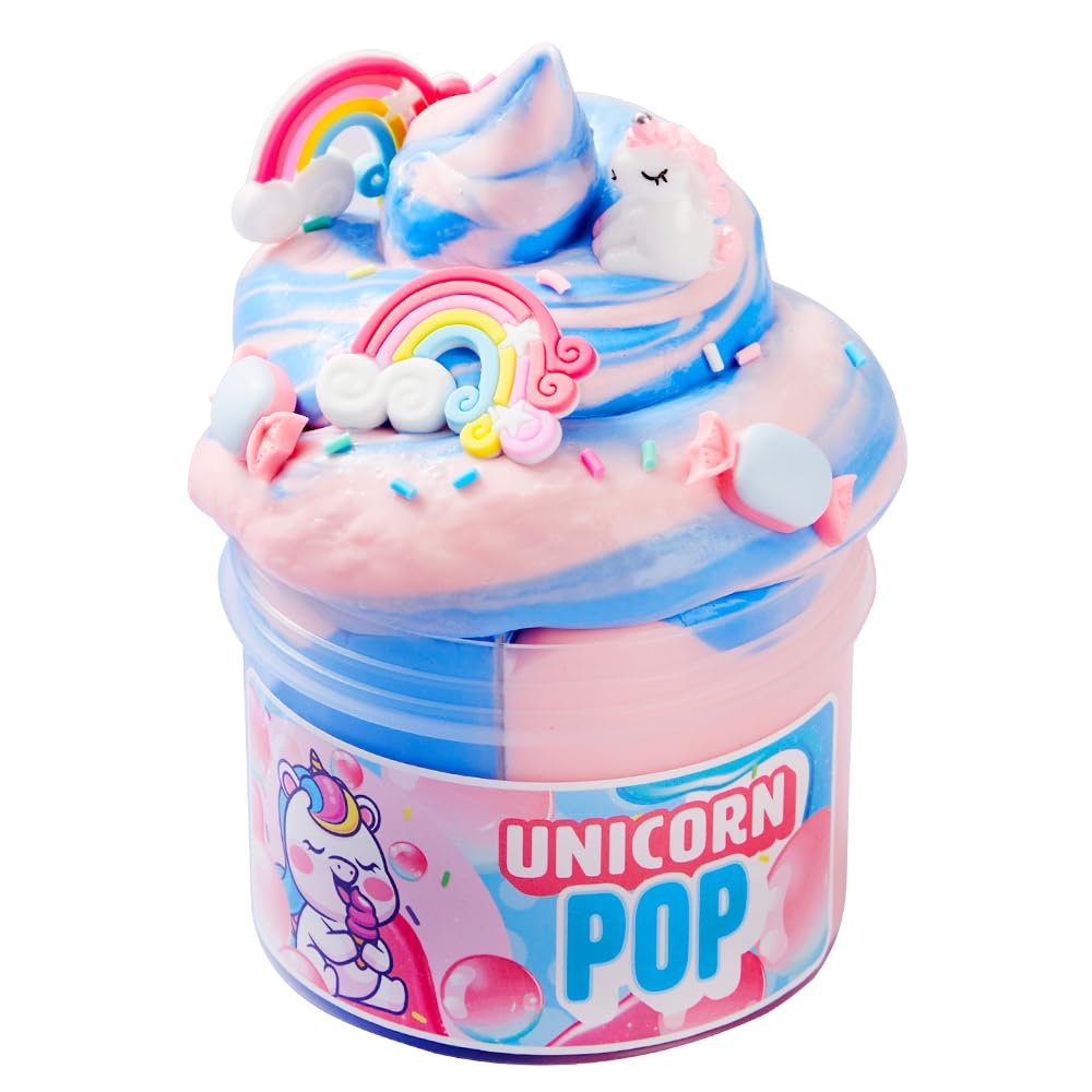 JOYIN Butter Slime Party Favors, Unicorn Slime Soft, Non-Sticky, Mess-Free, Stress Relief, Birthday Toys Gifts for Holiday Party Supplies Kids Classroom Prizes Reward
