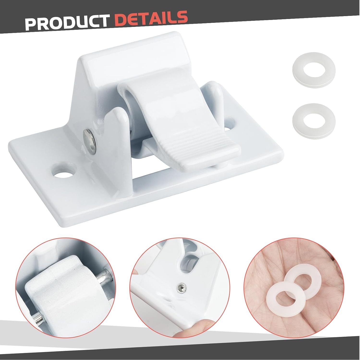 RV Awning Mounting Bracket Replacement for Dometic Sunchaser Awning Parts 3104653.005, Camper Awning Bottom Bracket Foot fit for Dometic A&E 8300 / 8500 / 8700 / 9000 Series Patio Awnings