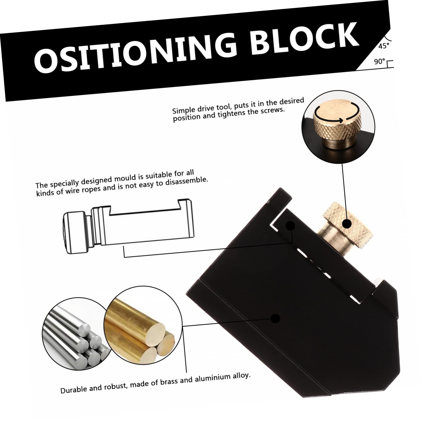 Housoutil 2sets Blocchi Di Posizionamento Per Lavorazione Del Kit Per Marcatura Con Righello Strumento Manuale Per Misurazioni Precise e Tracciatura Di Valori Misurati
