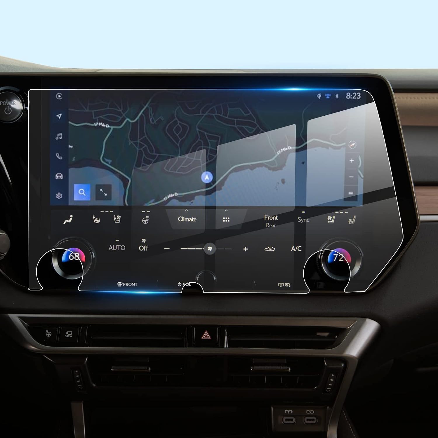 LFOTPP for 2023 Lexus RX 350 Screen Protector for 2023 Lexus RX350 14 In Glass Screen Protector Infotainment 2023 Lexus RX 350h / 2023 RX 450h+/2023 RX 500h F Sport Center Touch Screen Protector 14 In