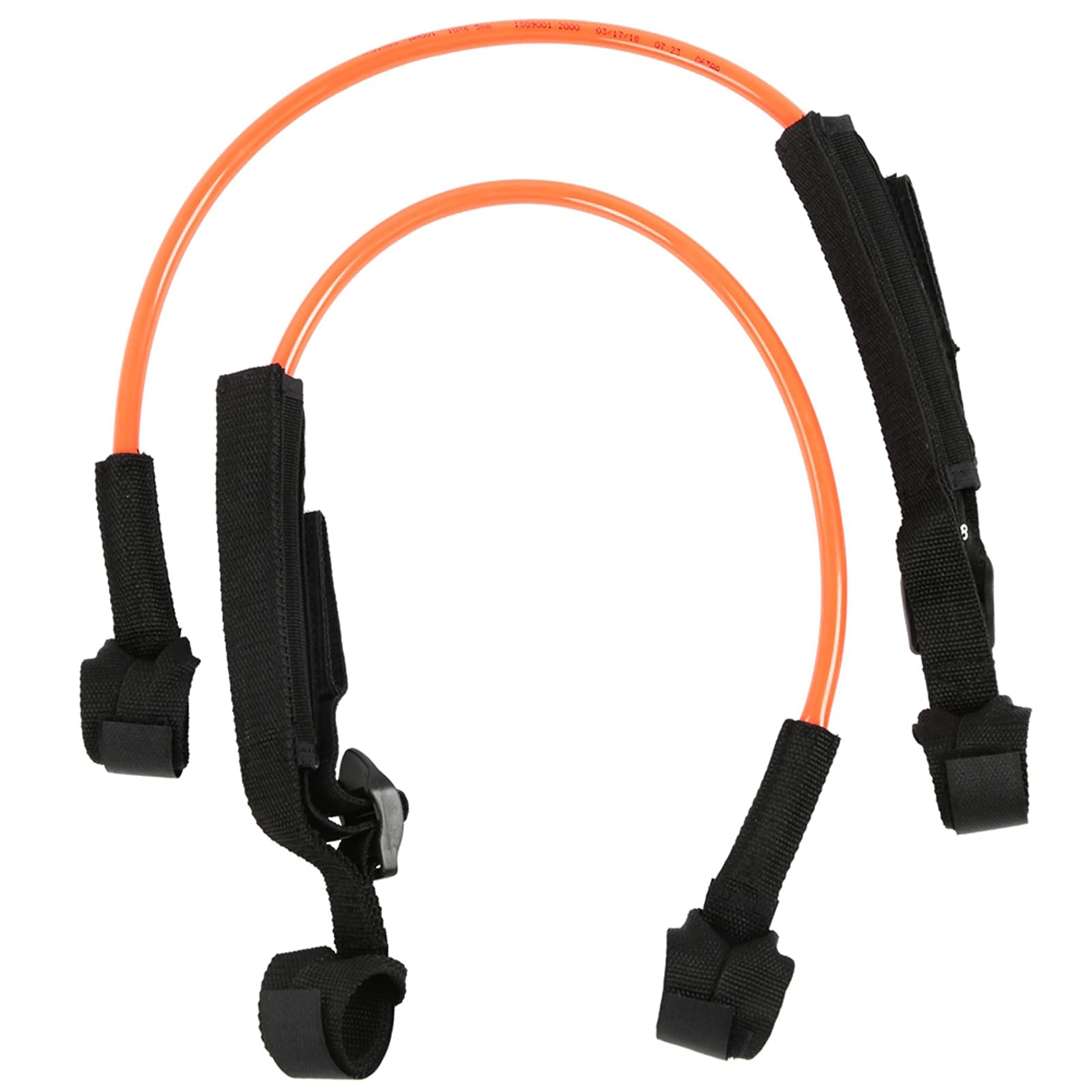 2 pièces, laisse de harnais de windsurf noire et réglable de 28 à 34 pouces, laisse de planche de surf en TPU à haute résistance à la déchirure, accessoire de windsurf durable pour (Orange)