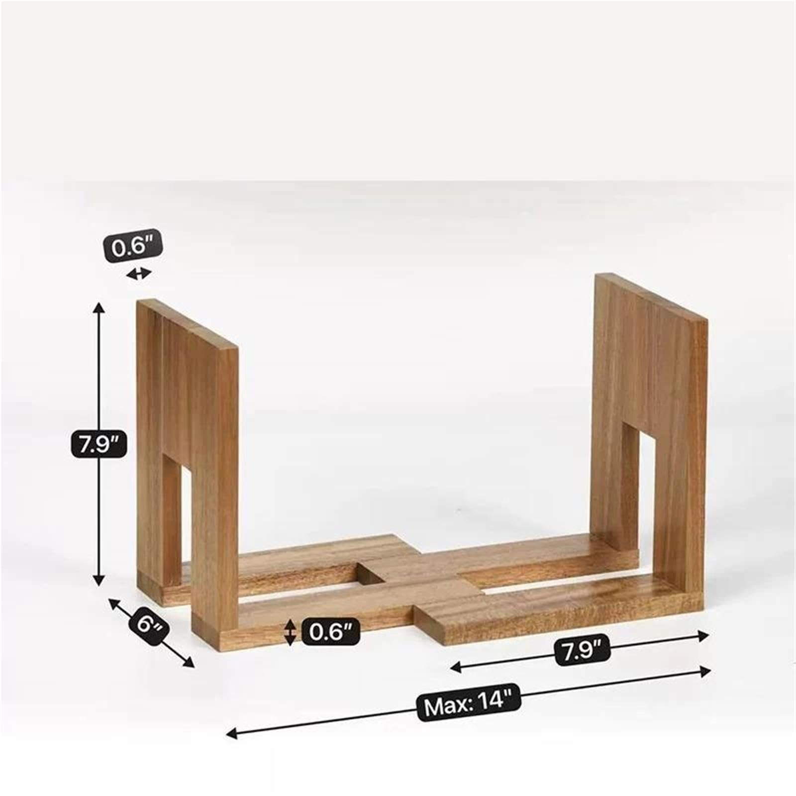 Calle Libro Decorativo para estantes Wooden Holder Expandable
