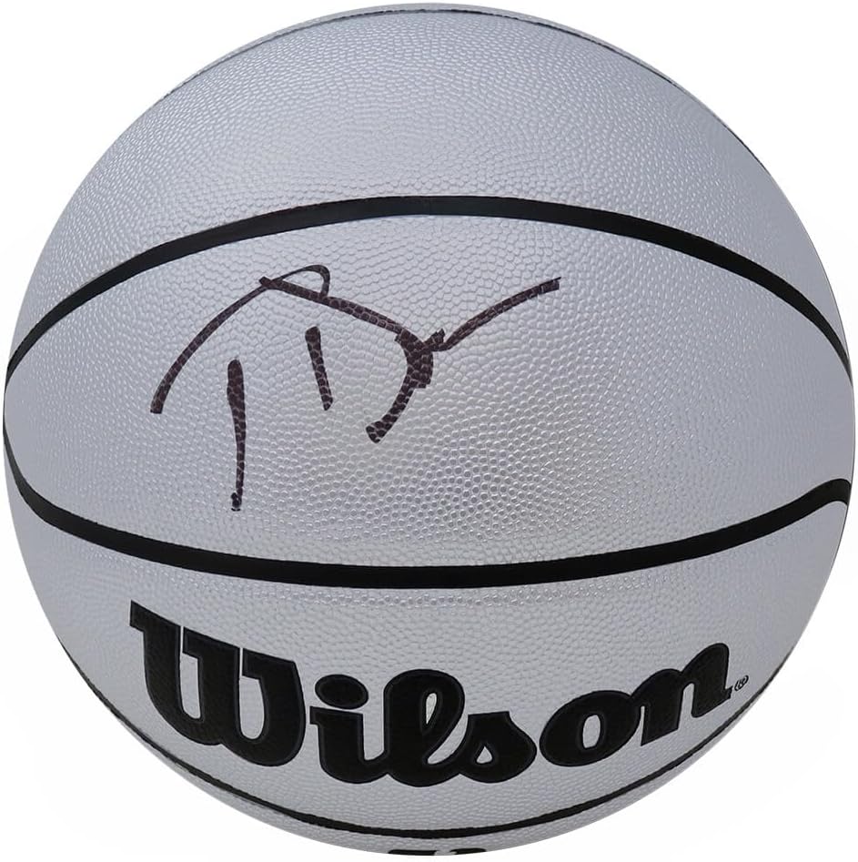 Joe Dumars Signed Wilson Silver Full Size N.B.A Basketball - Schwartz Authenticated