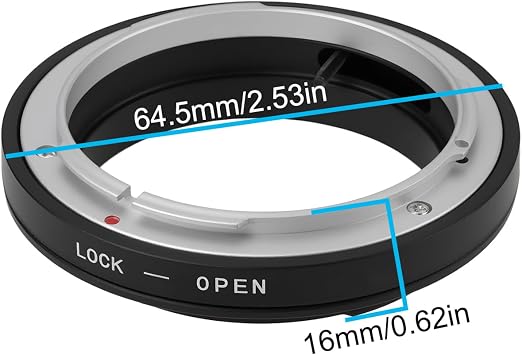 Mount Cameras FD-EOS- Ring Adapter Lens Adapte Compatible with Canon EOS 600D/60D/1100D